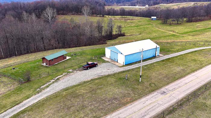 Hunting property with drainage features and habitat diversity