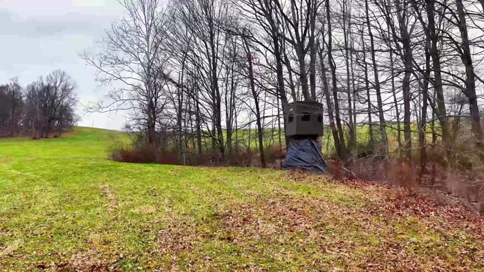 Hunting property with established access and stand areas