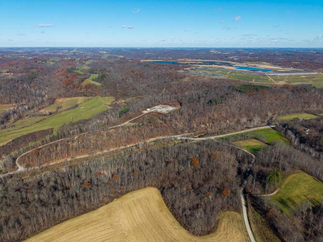 private hunting land in eastern Belmont County