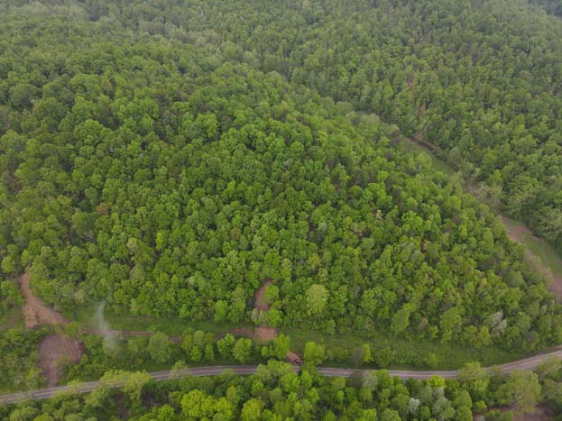 gravel road access to Ohio land