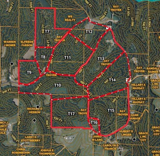 Hunting and recreational land in Noble County Ohio