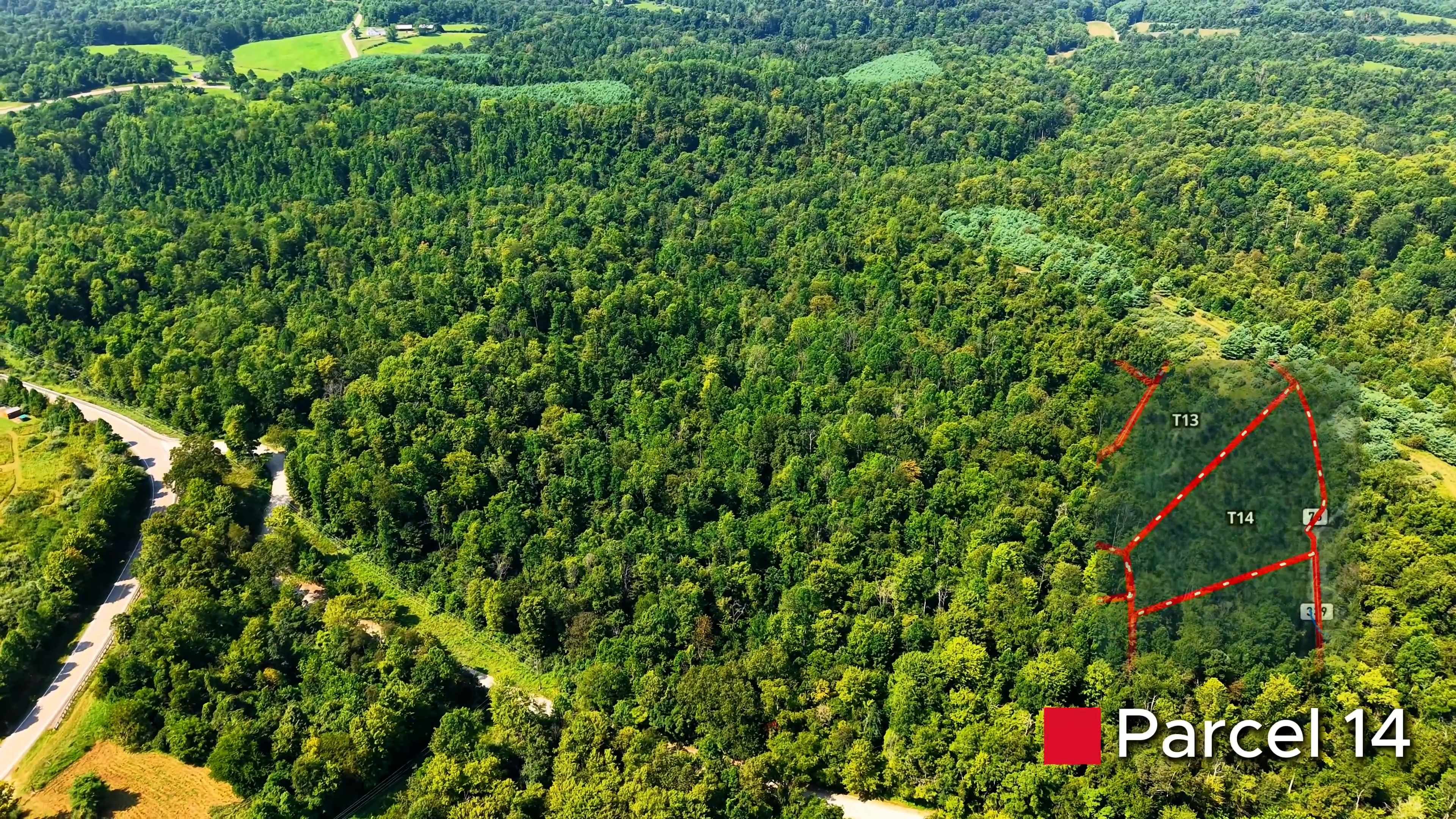 Crooked Tree Road Parcel 14 — 39.4-acre Noble County hunting and build tract with natural deer funnels and ridge lines