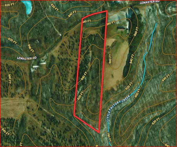Landscaped former tree farm ready for development