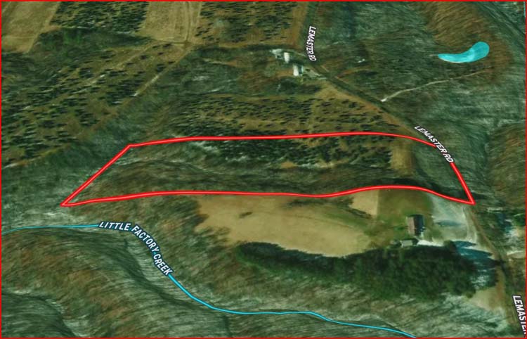 Secluded homesite with wooded buffer in Athens Township