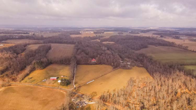 Access drive off North Liberty Road