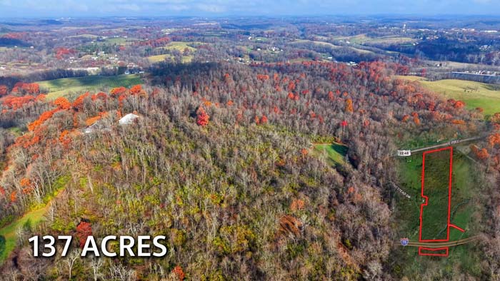 Hunting terrain with funnels and natural pinch points