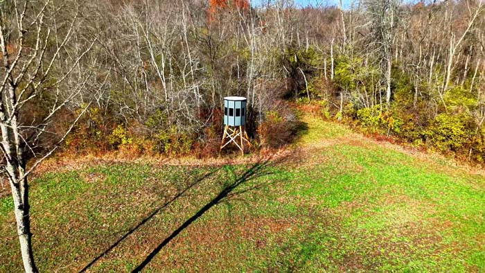 Timbered ridge on Muskingum County investment land