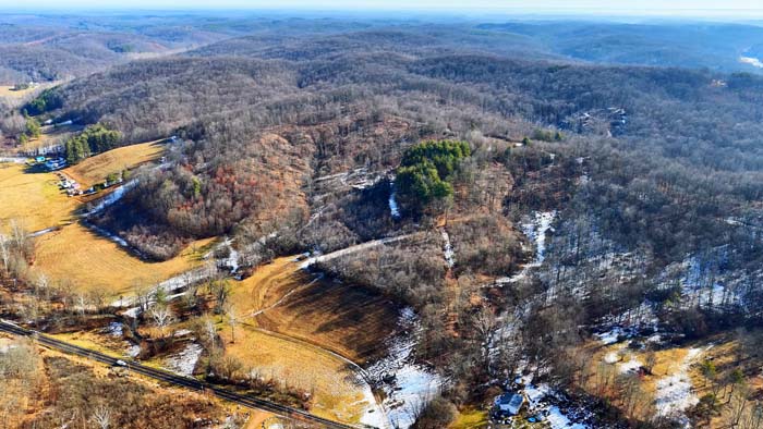 Rolling wooded terrain in southern Ohio big woods country
