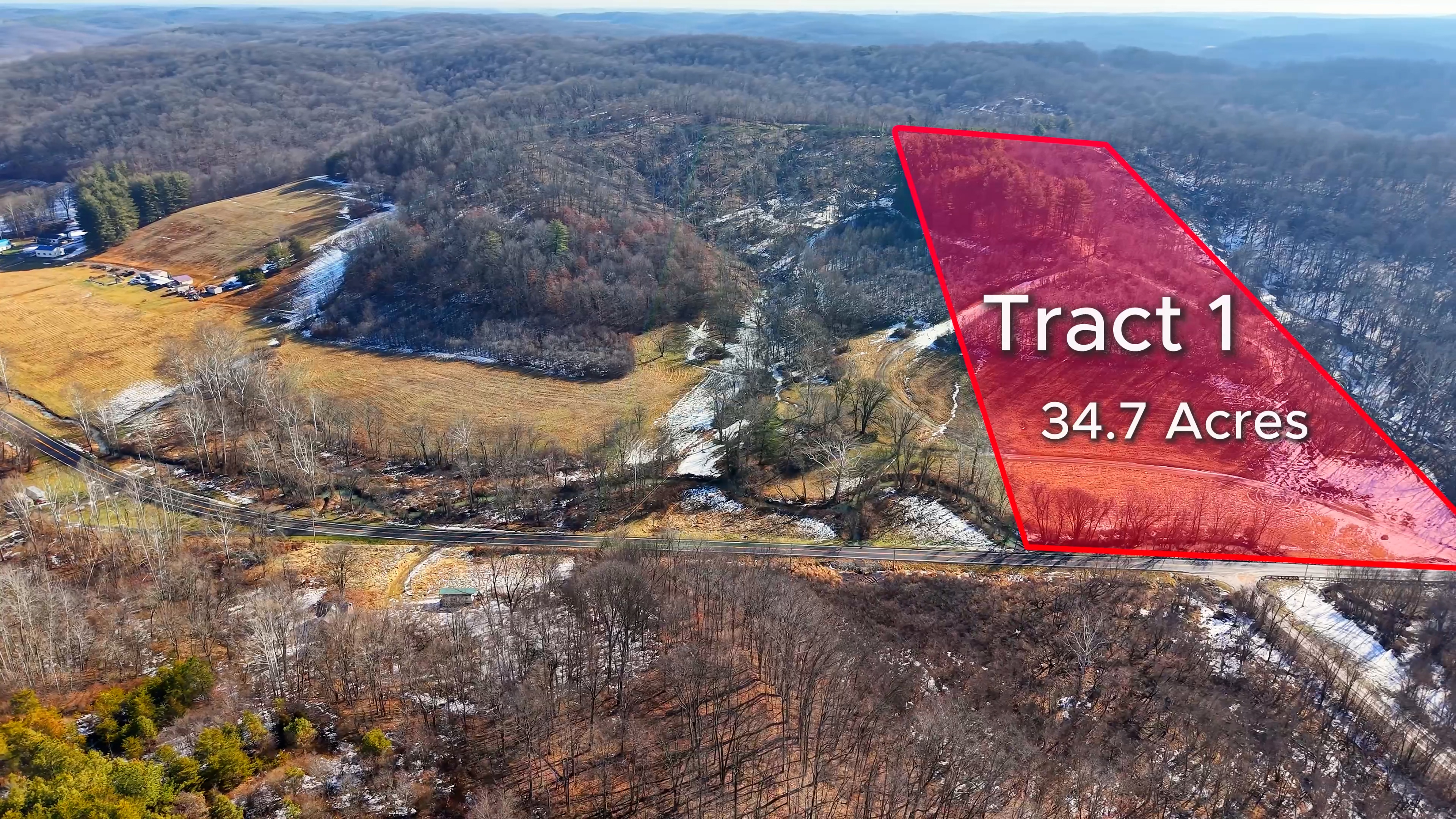 State Route 278 Tract T1 — 35-acre Vinton County hunting and recreational tract with recently timbered whitetail habitat, rolling Appalachian terrain, near Zaleski State Forest, McArthur, Ohio