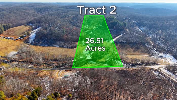 27 acre tract on State Route 278 in Vinton County Ohio