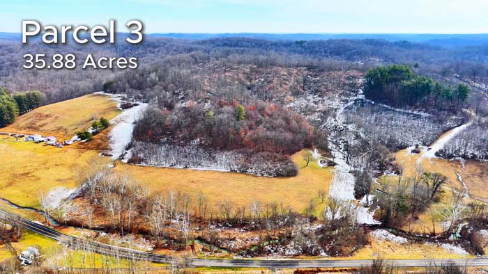 Rolling ridge and hollow terrain in southeast Ohio