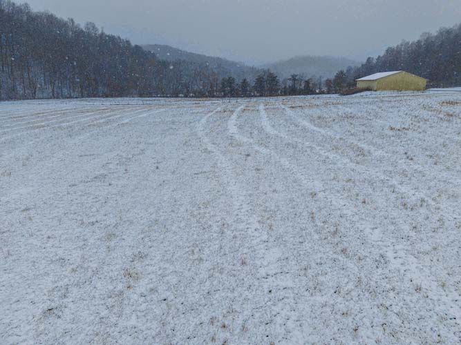 Aerial style perspective of Lawrence County Ohio acreage near Proctorville