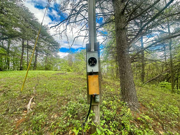 deer tracks in the clearing – Whitetail hunting land in Gallia County near Wayne National Forest, Tract 1